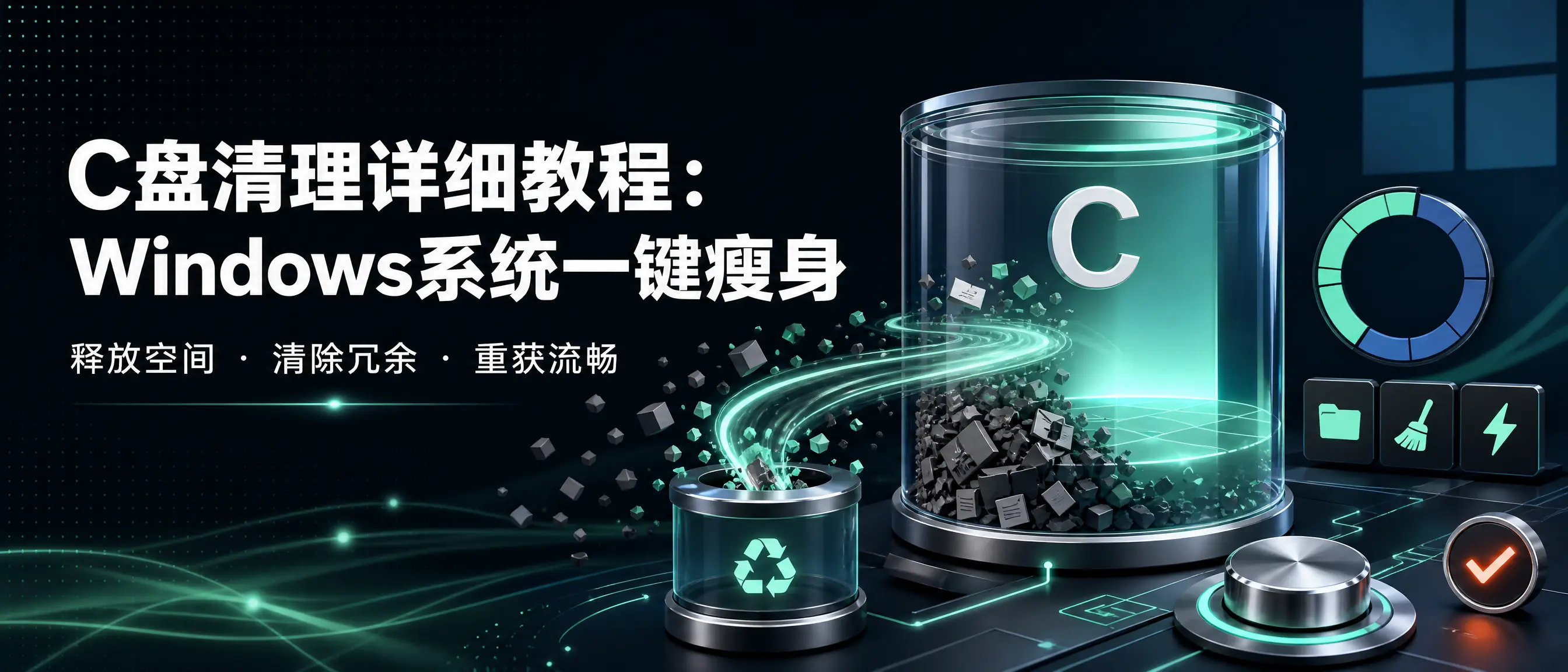 C盘清理详细教程：Windows系统一键瘦身