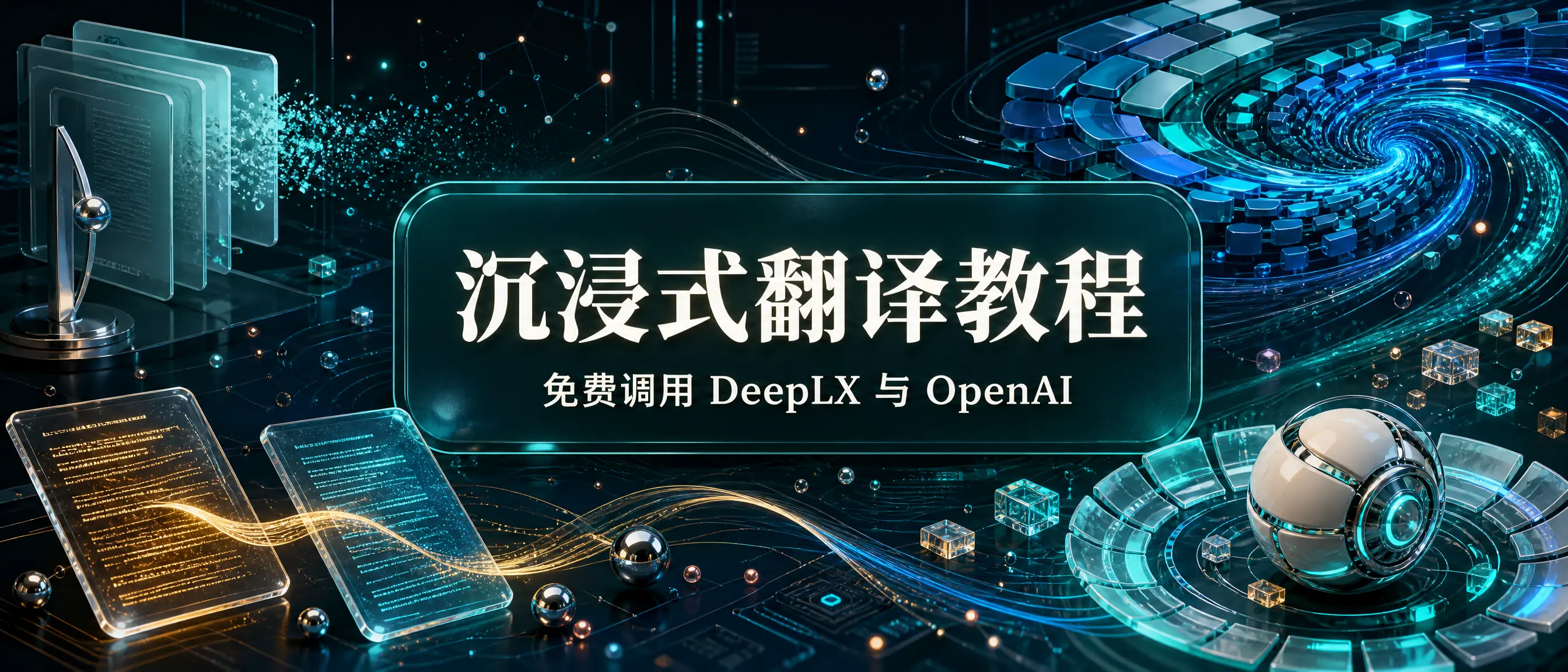 沉浸式翻译教程：免费调用DeepLX与OpenAI