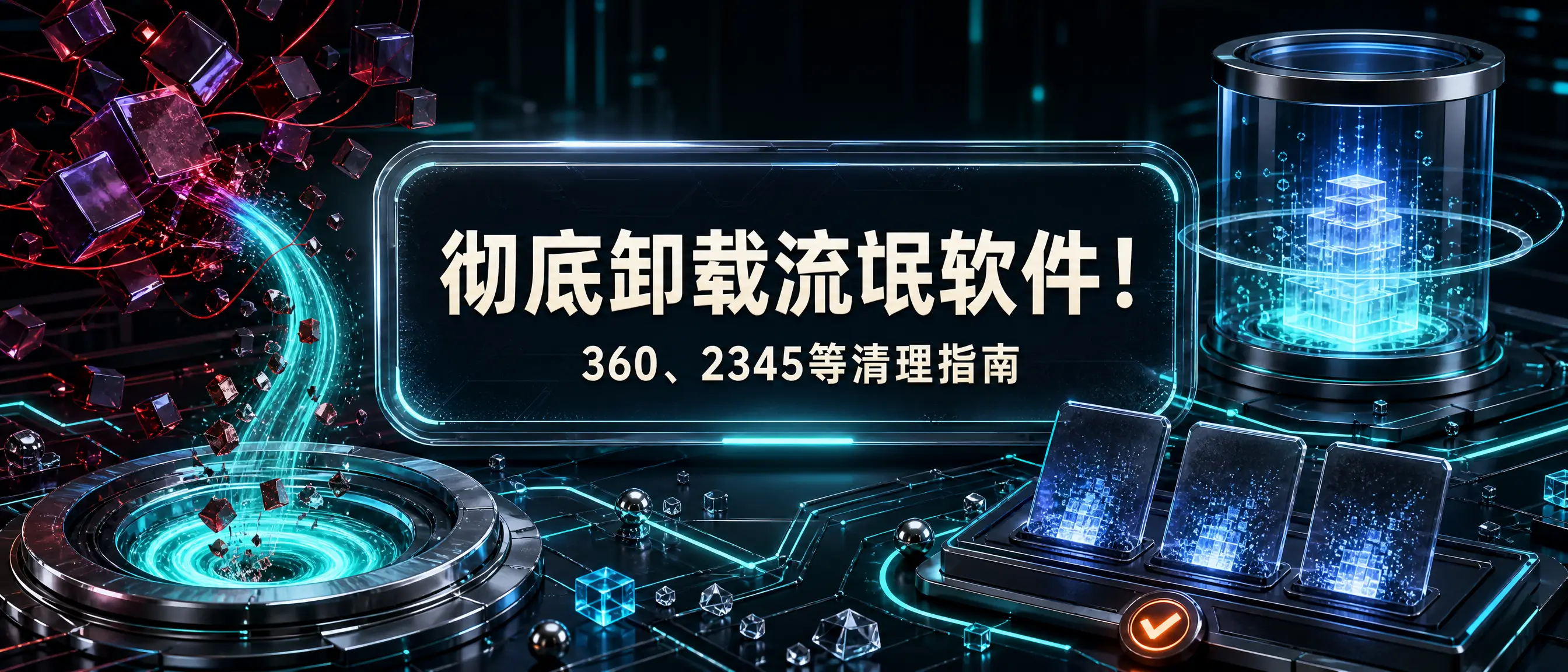 彻底卸载360和2345等流氓软件！