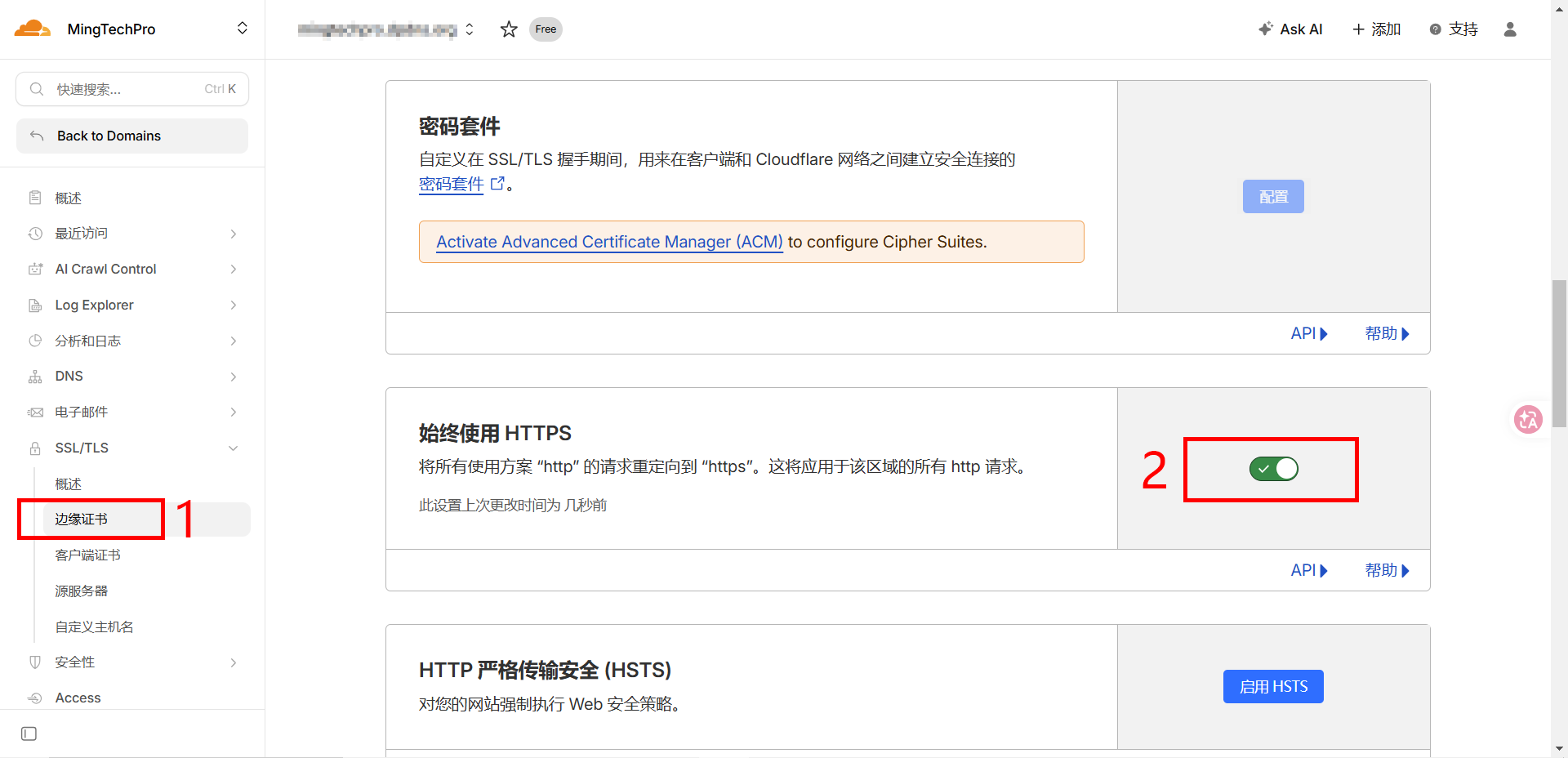 始终使用 HTTPS