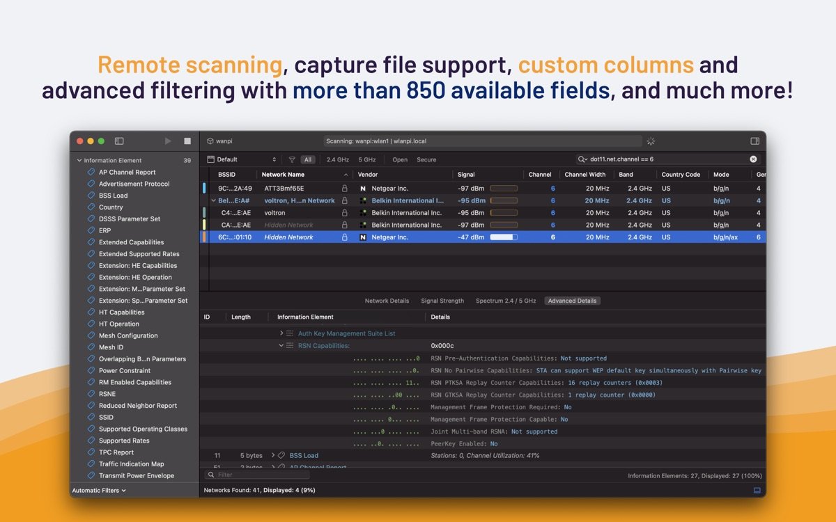 WiFi Explorer Pro 3截图5