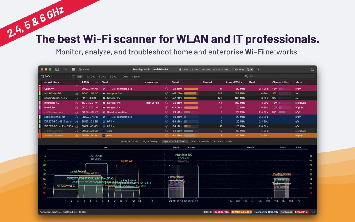 WiFi Explorer Pro 3截图1