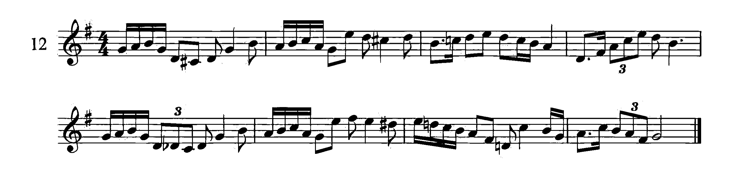 谱例12(昼间模式)