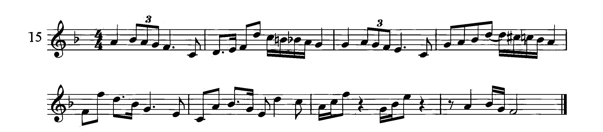 谱例15(昼间模式)