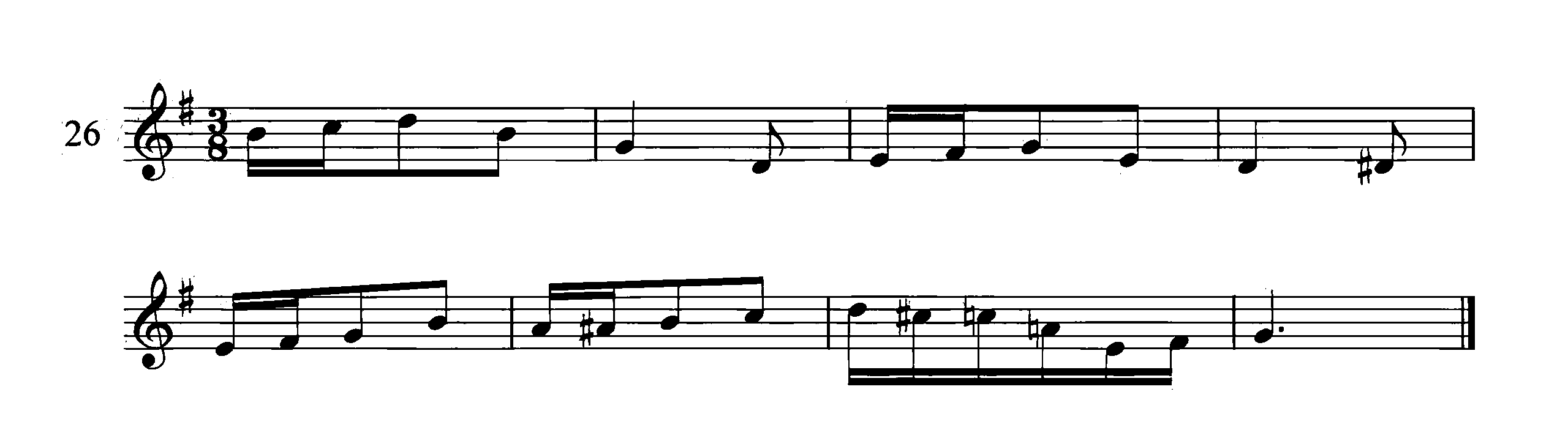 谱例26(昼间模式)