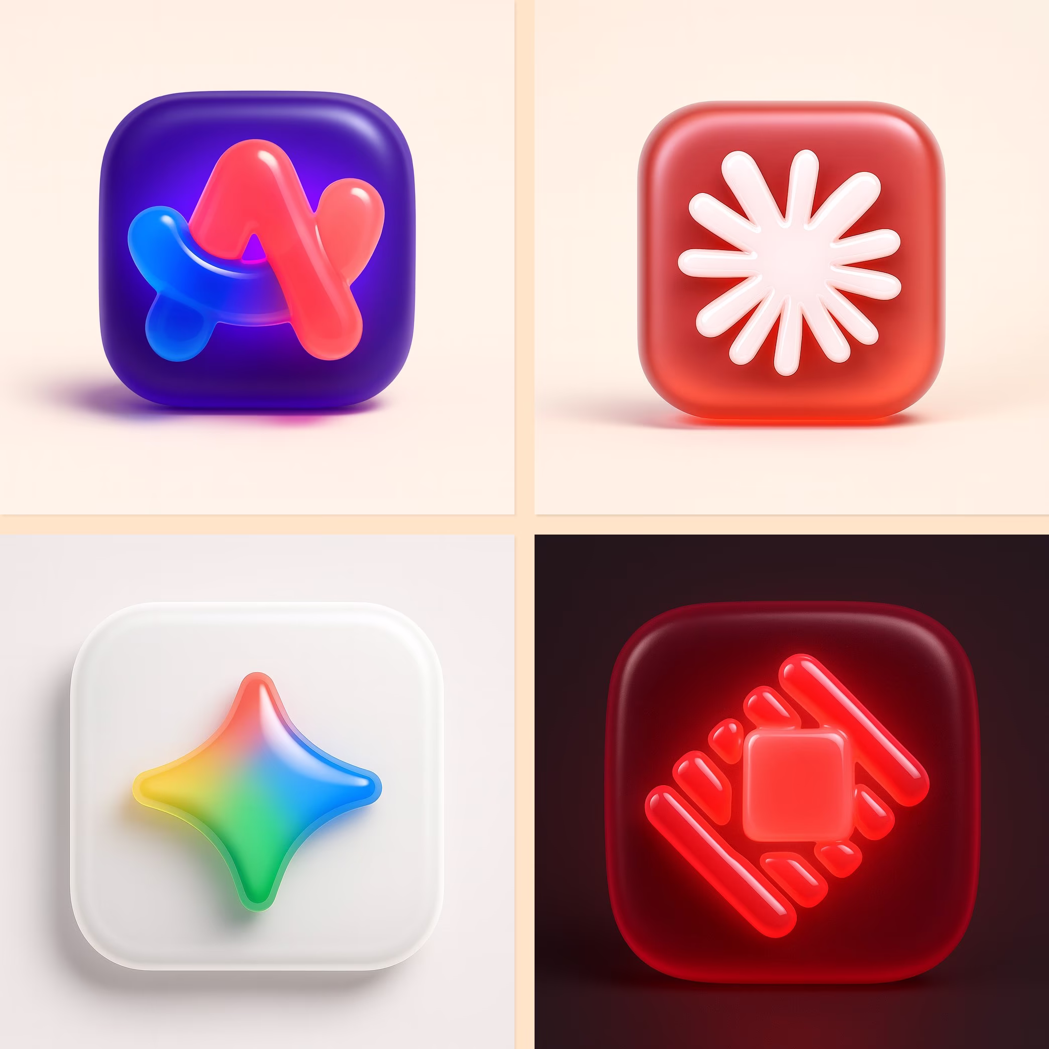 （AI资讯）：果冻风格图标