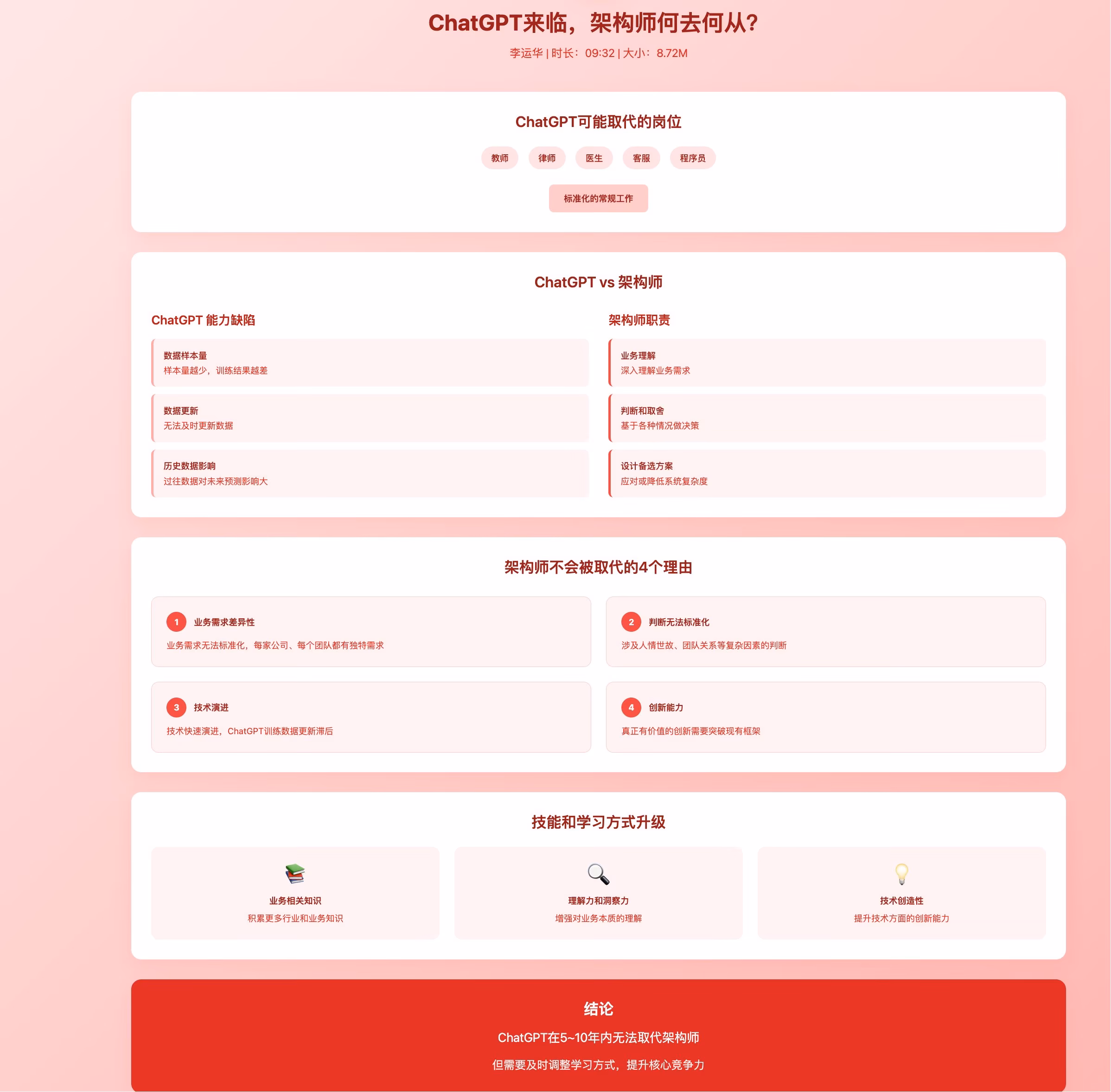 AI资讯：AI与架构师的关系