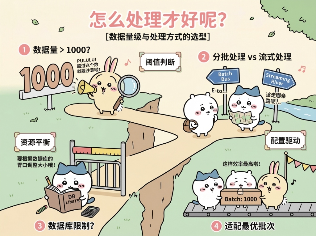 怎么处理才好呢：数据量级与处理方式的选型