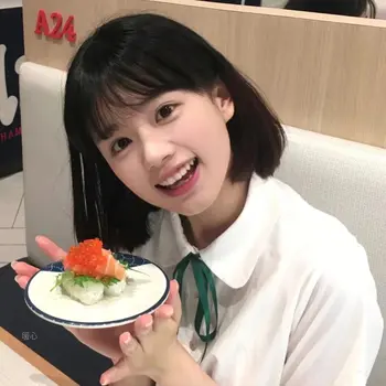 甜美少女的寿司盛宴 - 人像 / 甜妹 - 甜妹 美食 寿司 高清壁纸