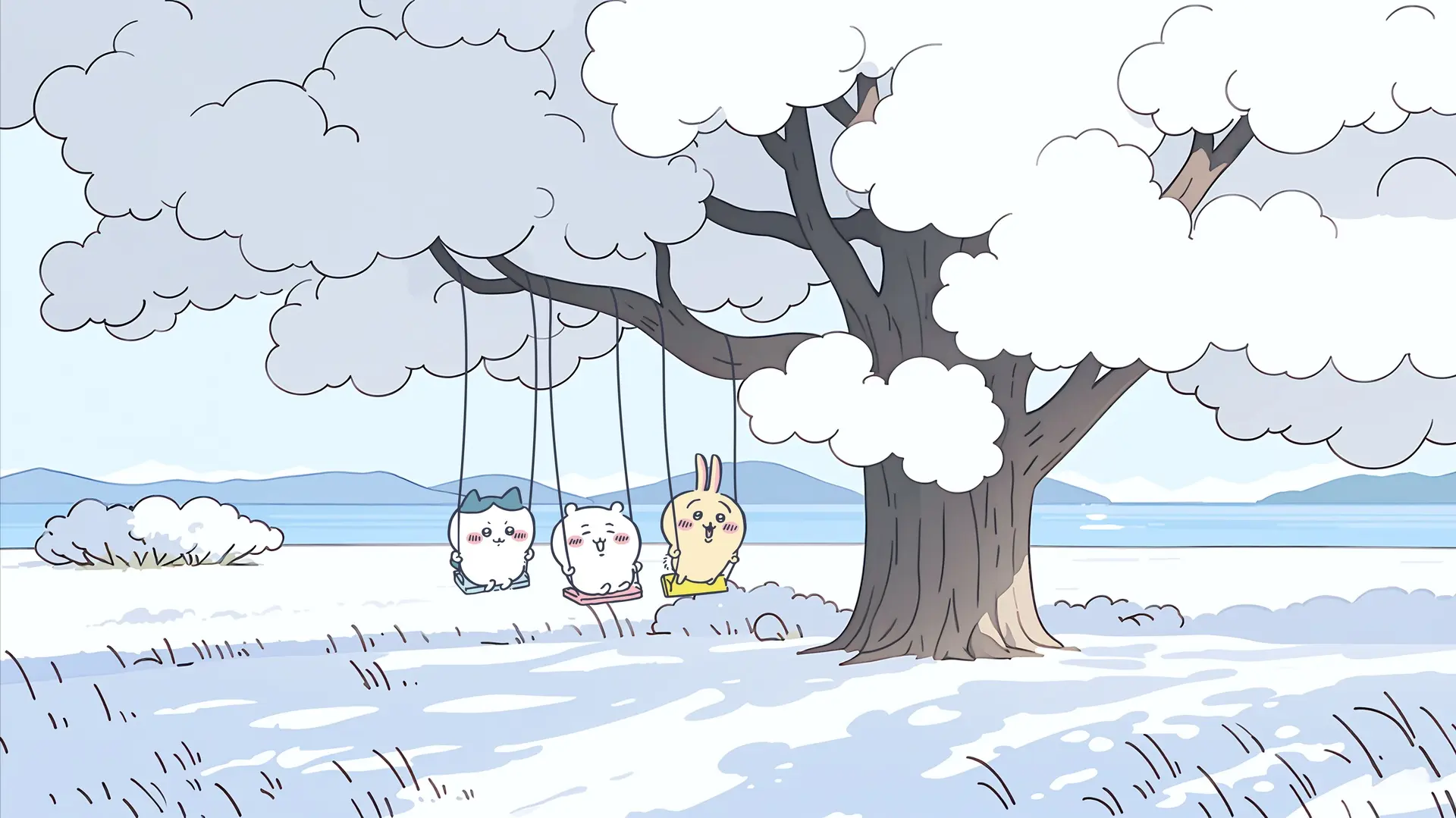 雪地悠闲趣 - 通用 高清壁纸