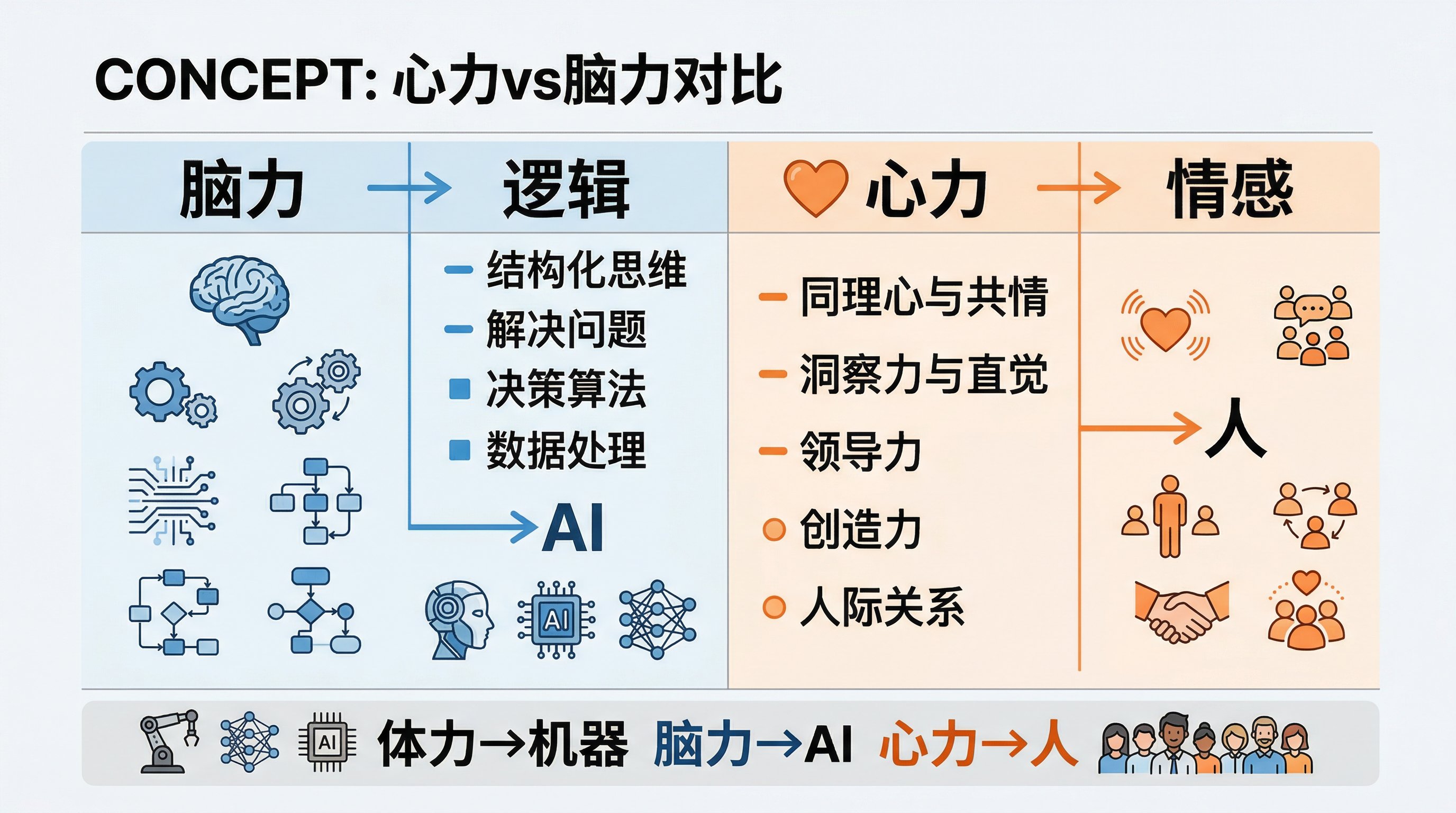 心力 vs 脑力