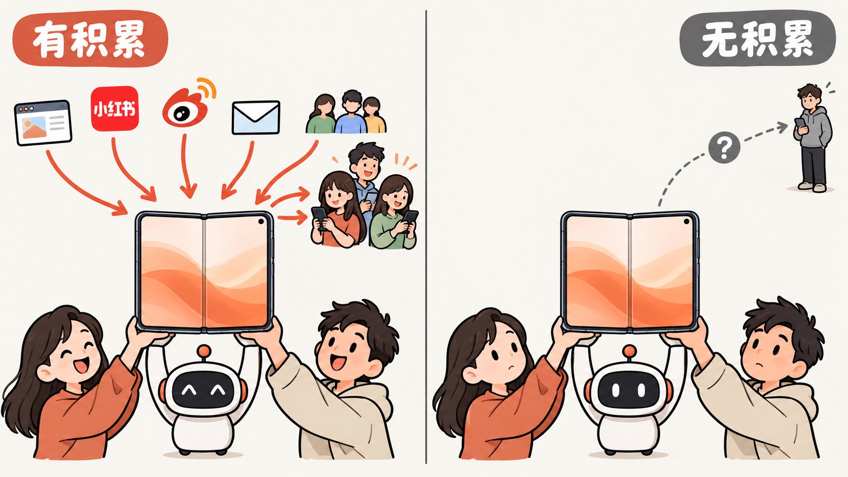 有积累与无积累的差距
