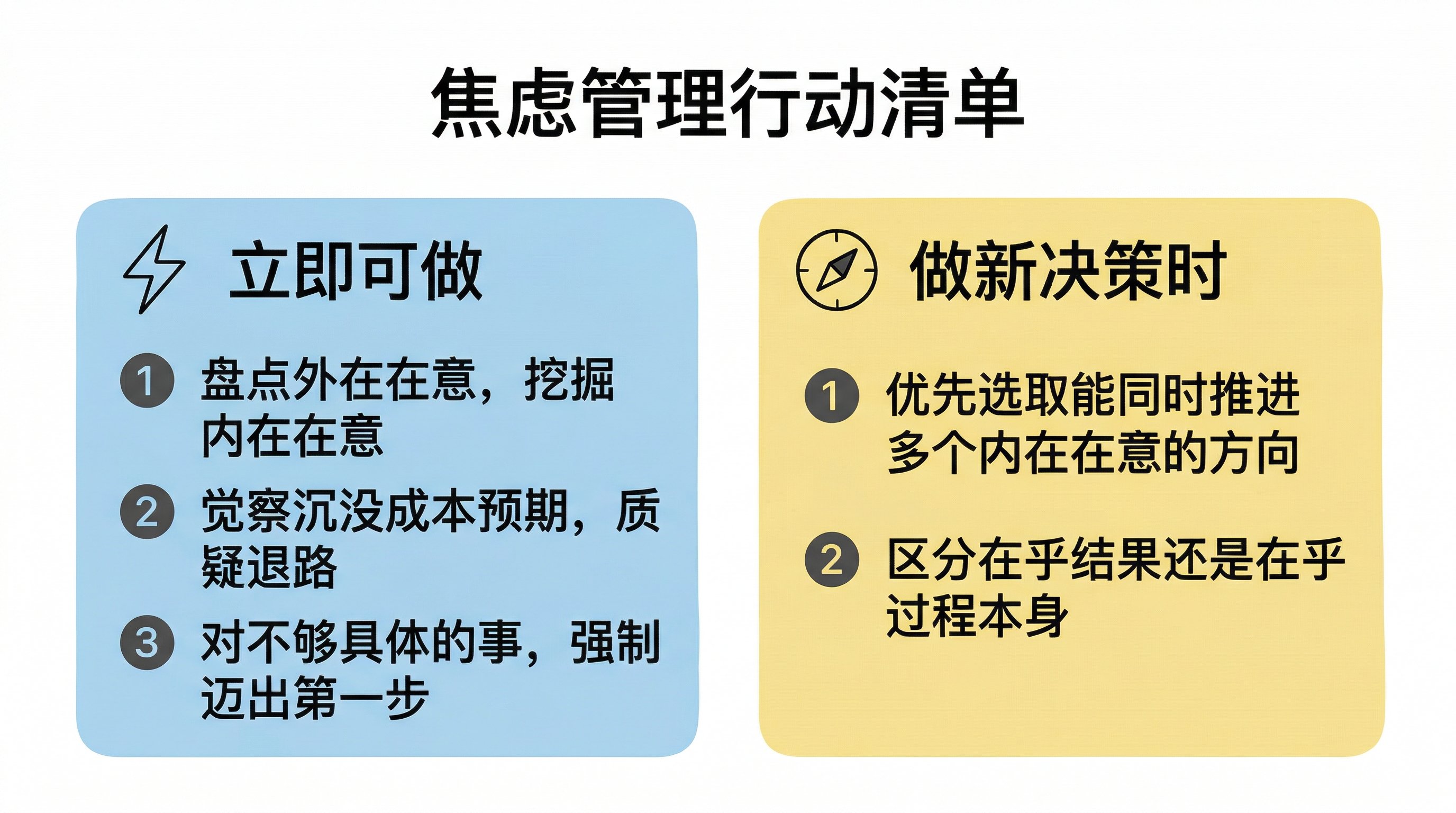 焦虑管理行动清单