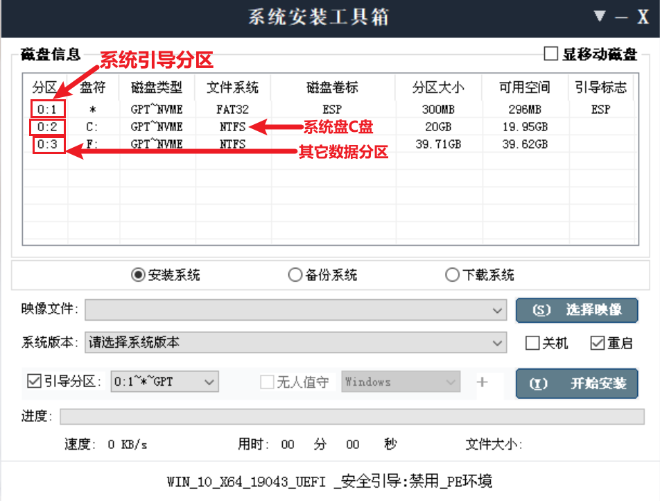 202磁盘分区一览