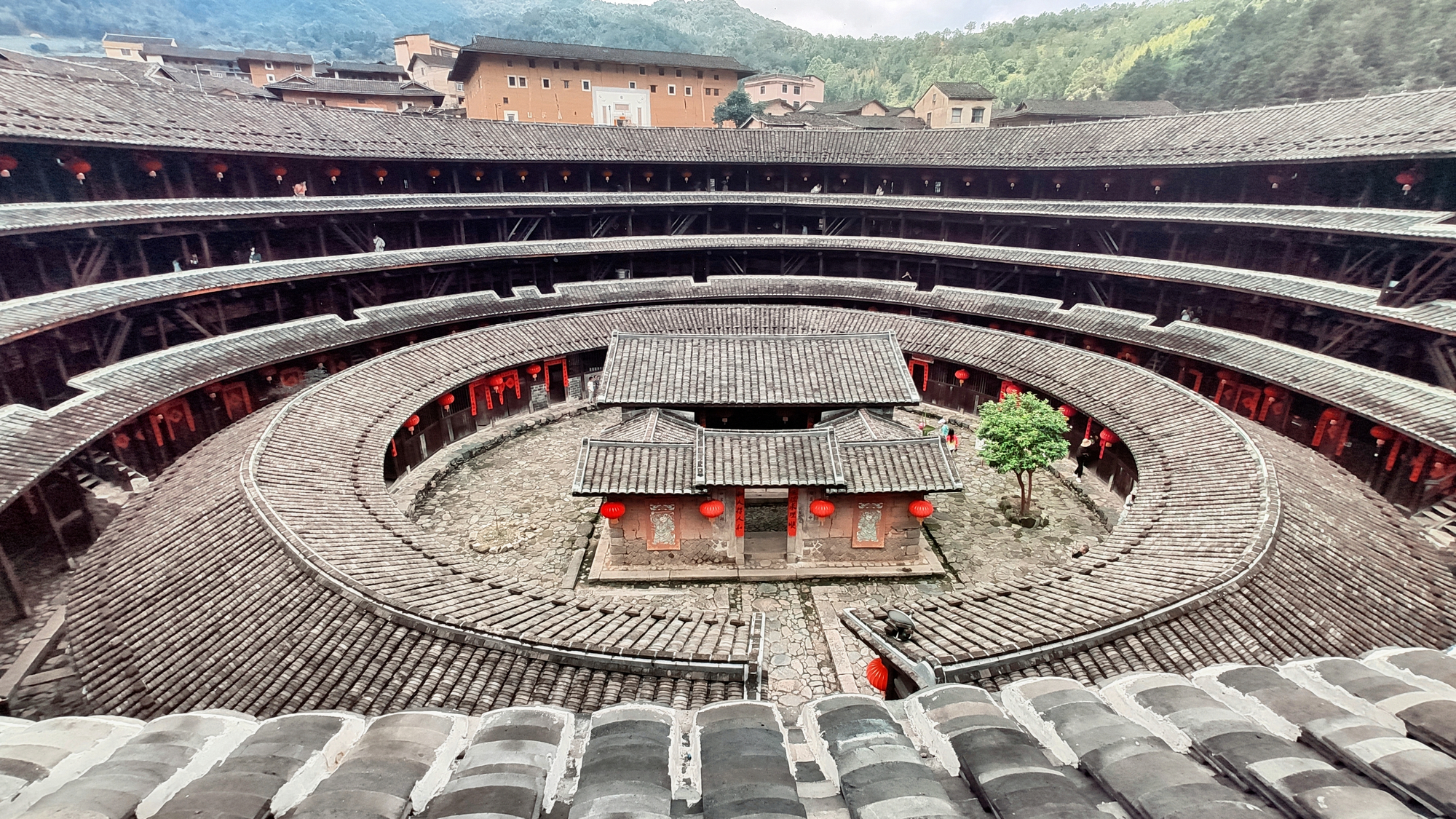 土楼俯瞰