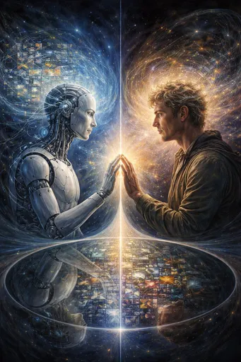 哲学 AI 反思绘画提示