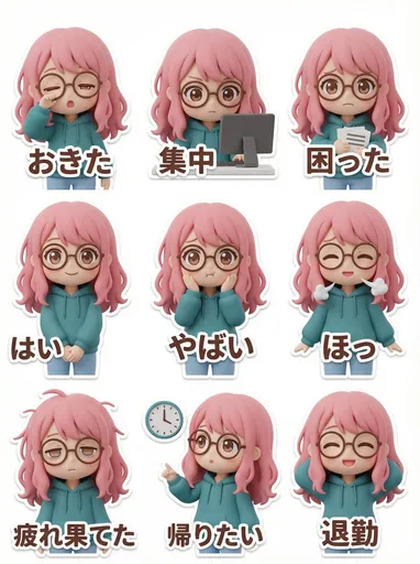 LINE 贴图生成提示（3D 黏土风格）