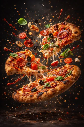电影级美食汉堡爆炸提示词(代码风格)
