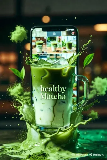 高端抹茶产品摄影提示，适用于 Nano Banana 2