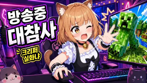 动漫 VTuber Minecraft 直播封面图