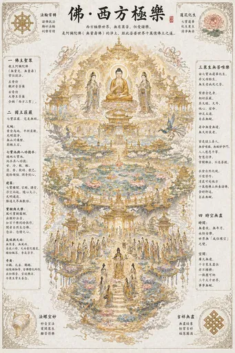 空灵的佛教净土场景