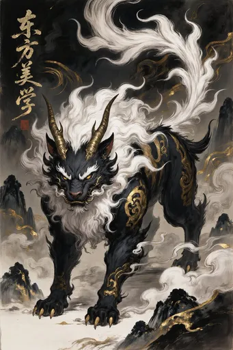 东方神兽狻猊海报