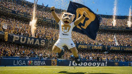 Pumas 吉祥物体育场胜利