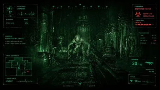 科幻恐怖 FPS HUD 实验室入侵