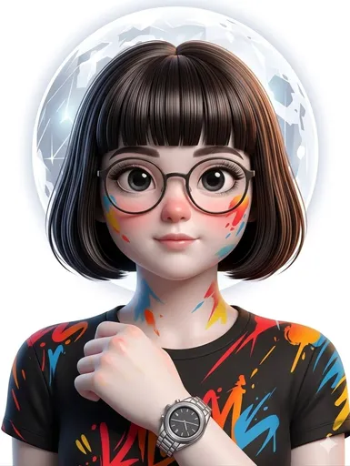 矢量波普艺术肖像