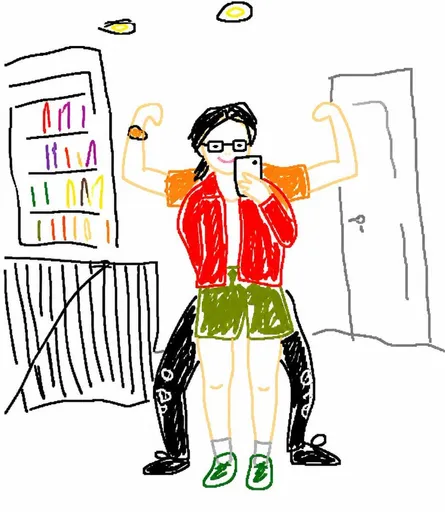 笨拙的 MS Paint 风格重绘