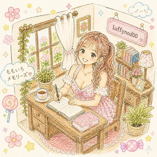 柔和可爱风学习室插画