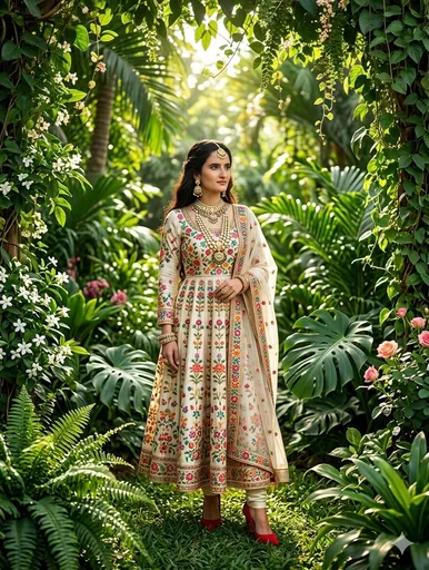 传统印度 Anarkali 人像