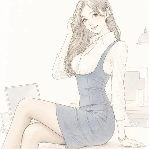 淡雅水彩线稿风格转换