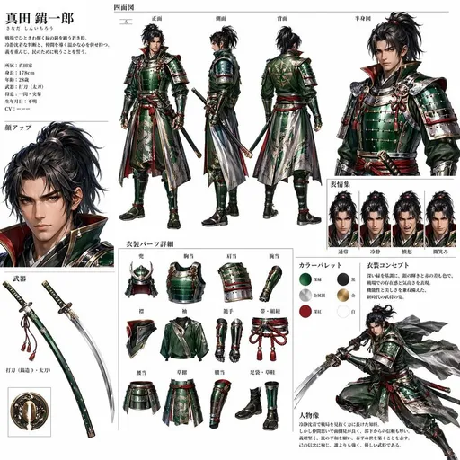 姜汁汽水武士角色设计图