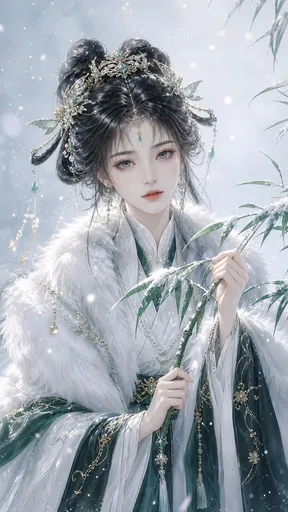 优雅东方奇幻插画