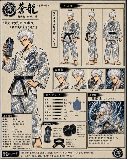 奇幻柔道动漫角色设定集