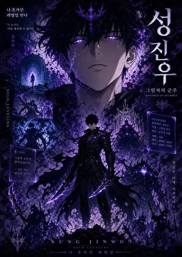 《我独自升级》暗影君主漫画封面