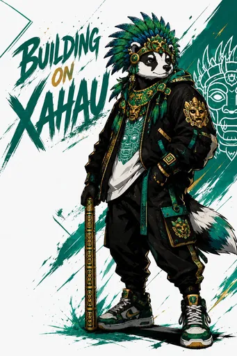Xahau Panda 街头风海报