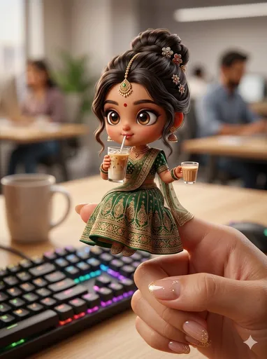 Q 版娃娃 3D 微缩场景