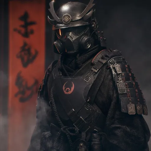 未来感暗黑武士肖像