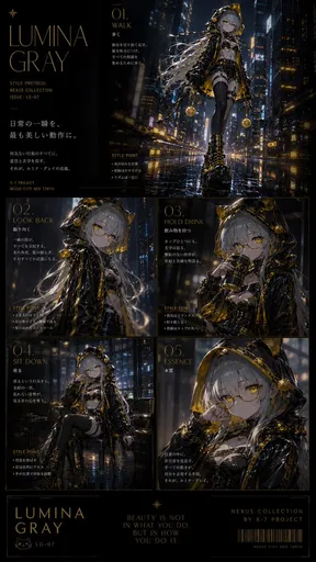 Lumina Gray 赛博朋克时尚特辑