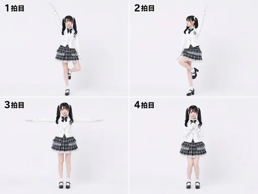 拉班舞谱转 4 拍动作展示图