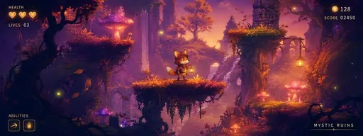 Mystic Ruins 平台游戏截图