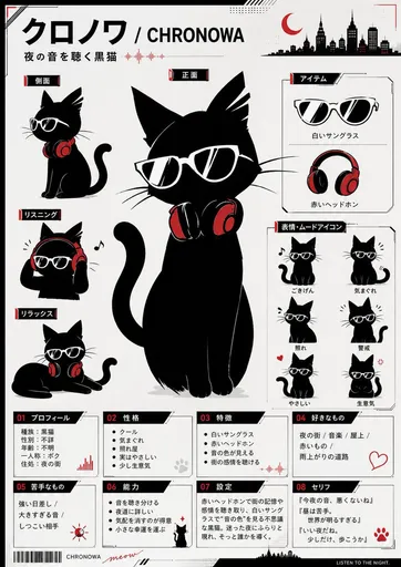 Chronowa 黑猫角色设定集