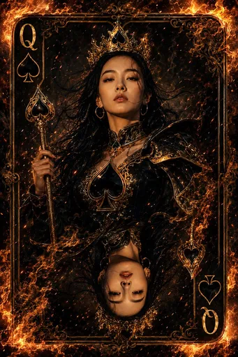 黑桃皇后奇幻扑克牌