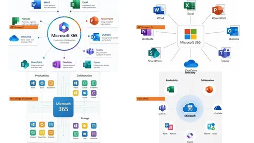 Microsoft 365 模型对比信息图
