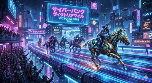 赛博朋克风 Victoria Mile 赛马