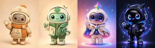 可爱的 AI 吉祥物阵容
