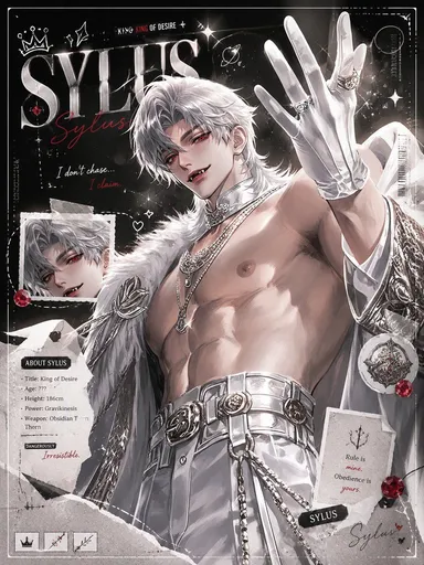 暗黑动漫风 Sylus 剪贴簿海报