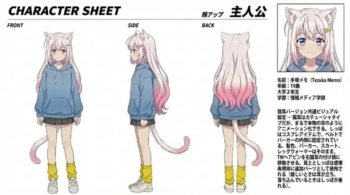 动漫猫耳少女角色设定集